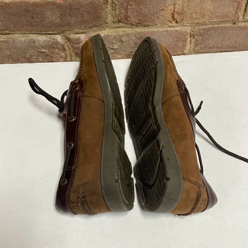 Sperry Brown Leeward Boat Shoe Size 8